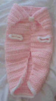 Pink Hand Crocheted Dog Sweater